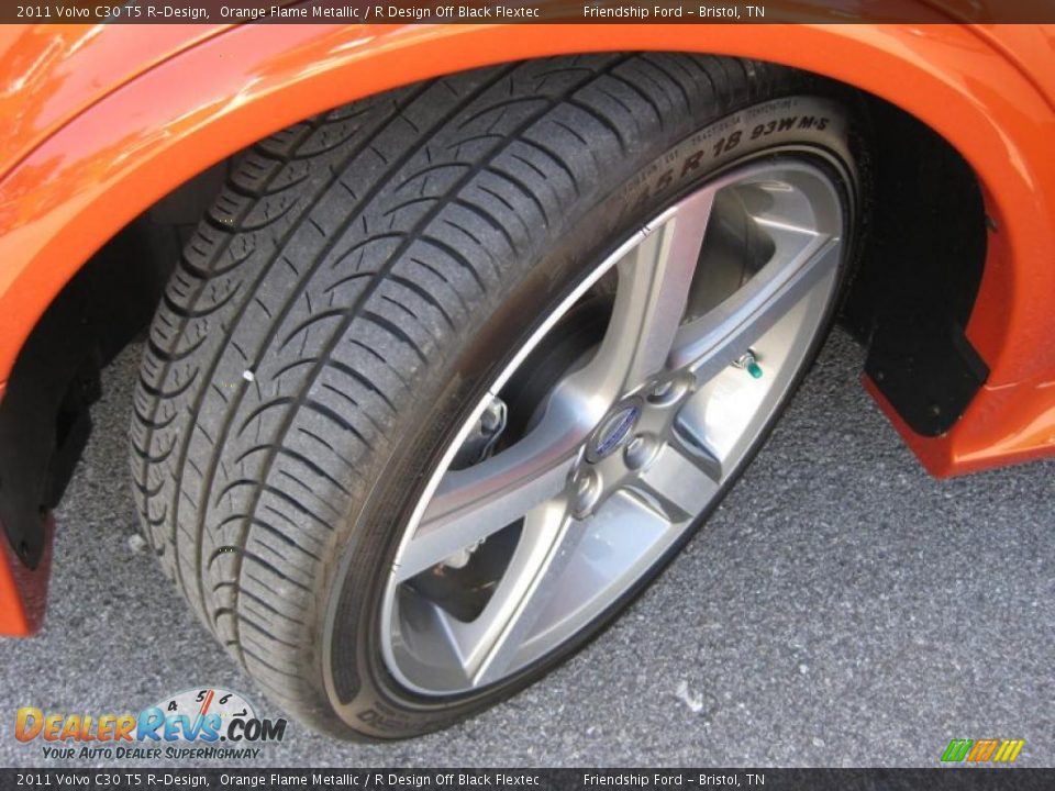 2011 Volvo C30 T5 R-Design Orange Flame Metallic / R Design Off Black Flextec Photo #9