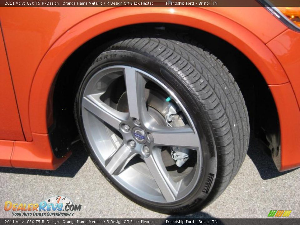 2011 Volvo C30 T5 R-Design Orange Flame Metallic / R Design Off Black Flextec Photo #10