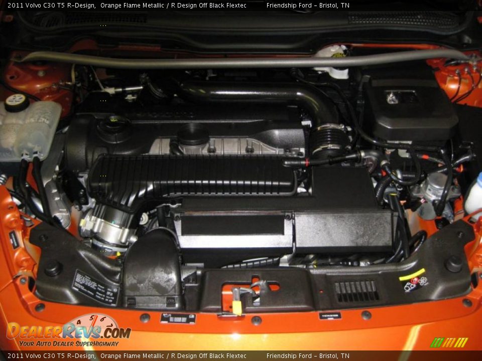 2011 Volvo C30 T5 R-Design Orange Flame Metallic / R Design Off Black Flextec Photo #13