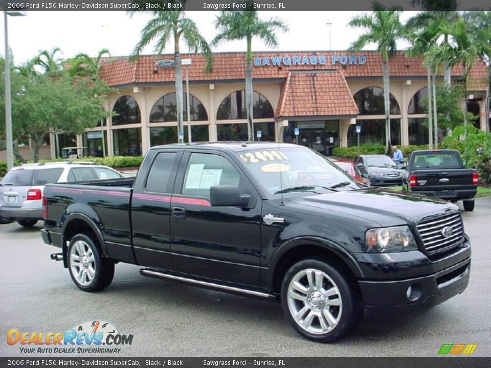 Black 2006 Ford F150 Harley-Davidson SuperCab Photo #1