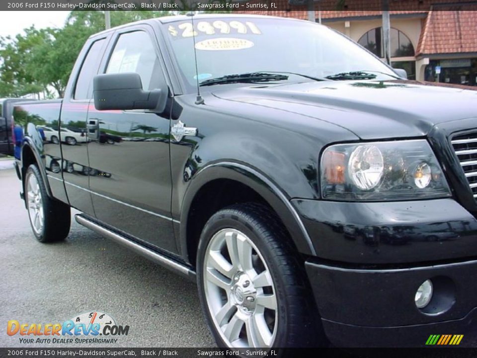 2006 Ford F150 Harley-Davidson SuperCab Black / Black Photo #2