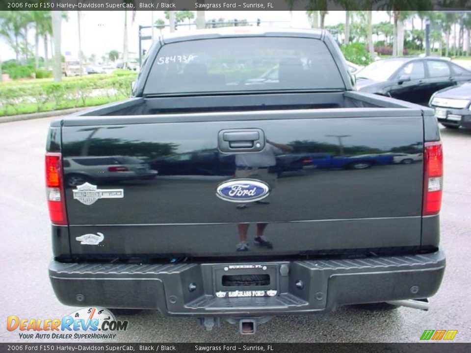 2006 Ford F150 Harley-Davidson SuperCab Black / Black Photo #7