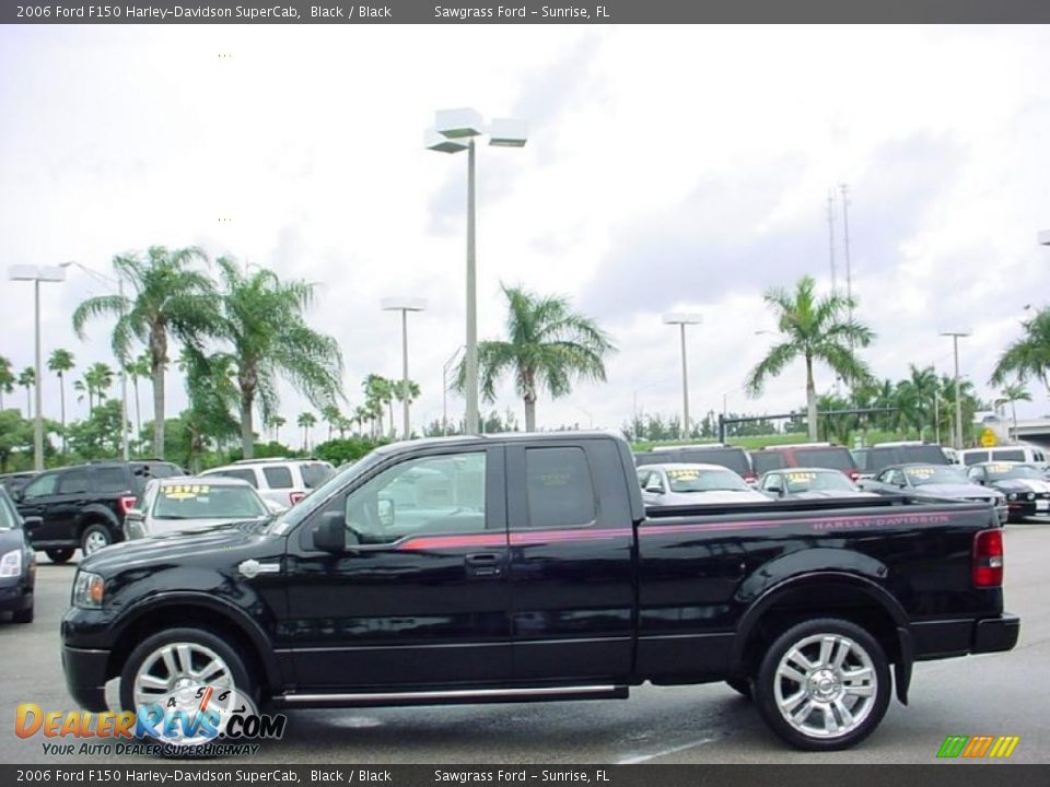 2006 Ford F150 Harley-Davidson SuperCab Black / Black Photo #10