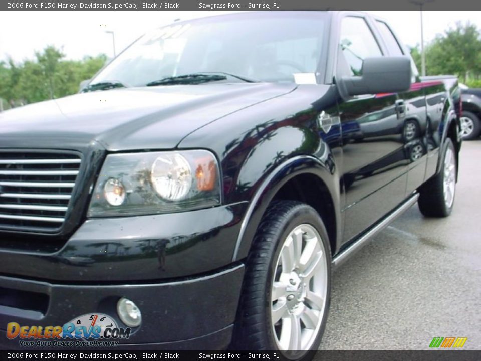 2006 Ford F150 Harley-Davidson SuperCab Black / Black Photo #13