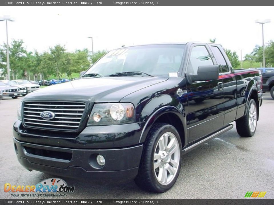 2006 Ford F150 Harley-Davidson SuperCab Black / Black Photo #14