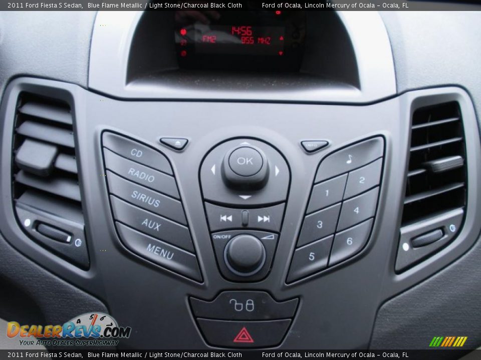 2011 Ford Fiesta S Sedan Blue Flame Metallic / Light Stone/Charcoal Black Cloth Photo #9
