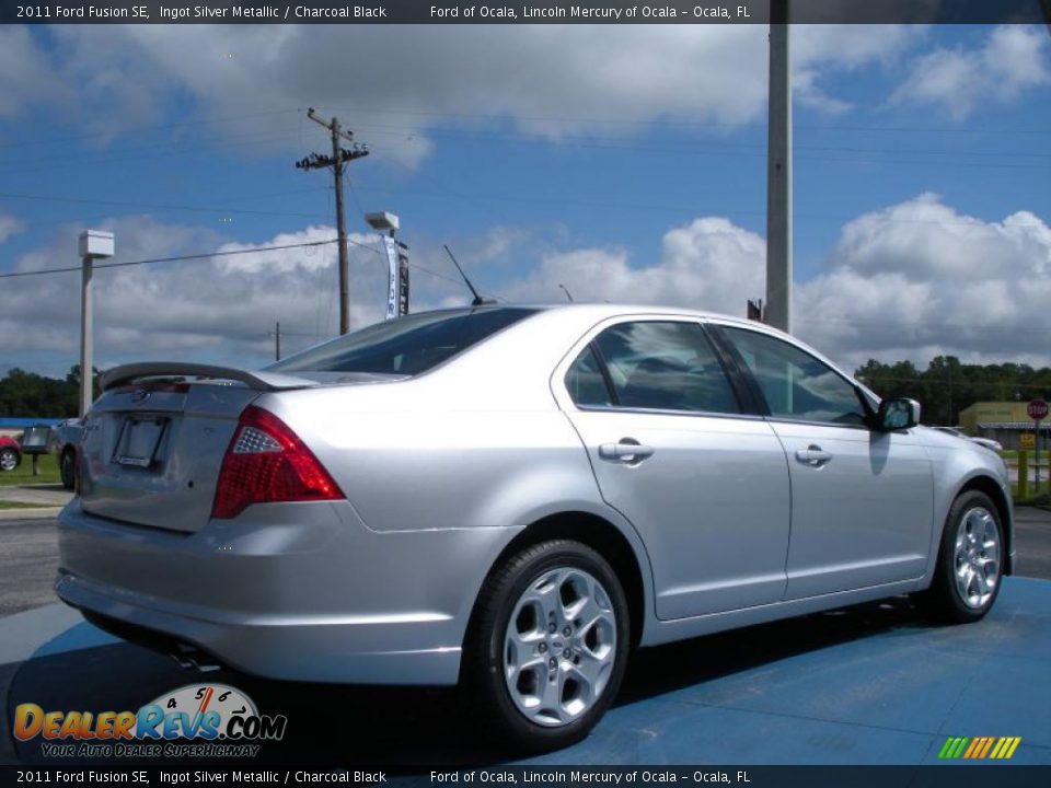 2011 Ford Fusion SE Ingot Silver Metallic / Charcoal Black Photo #3