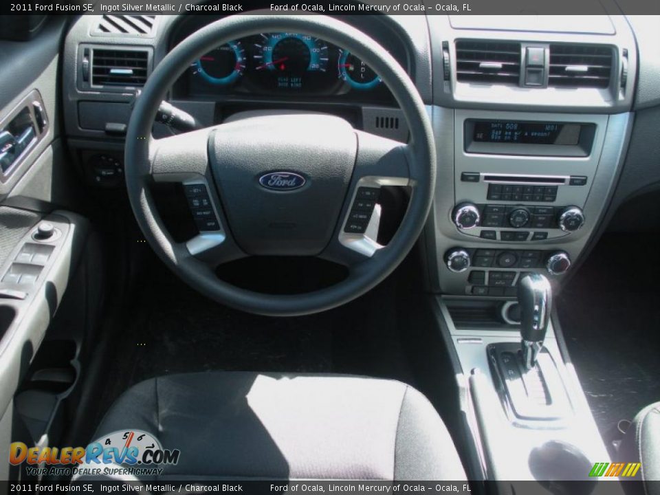 2011 Ford Fusion SE Ingot Silver Metallic / Charcoal Black Photo #7