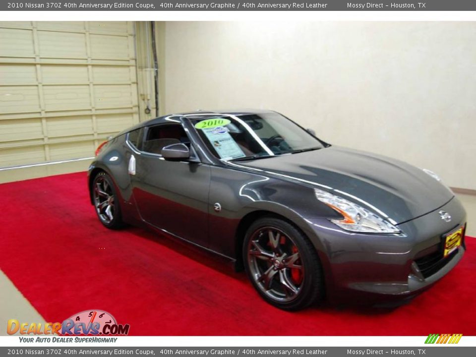 2010 Nissan 370Z 40th Anniversary Edition Coupe 40th Anniversary Graphite / 40th Anniversary Red Leather Photo #1