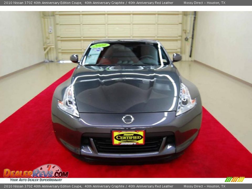 2010 Nissan 370Z 40th Anniversary Edition Coupe 40th Anniversary Graphite / 40th Anniversary Red Leather Photo #2