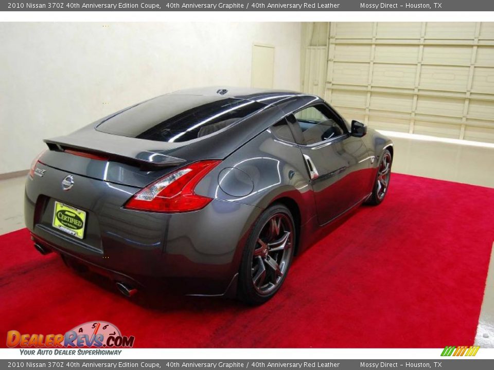 2010 Nissan 370Z 40th Anniversary Edition Coupe 40th Anniversary Graphite / 40th Anniversary Red Leather Photo #5