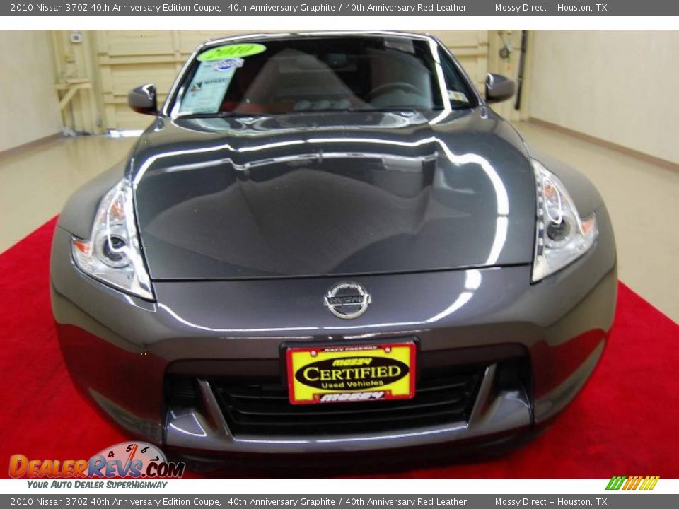 2010 Nissan 370Z 40th Anniversary Edition Coupe 40th Anniversary Graphite / 40th Anniversary Red Leather Photo #12