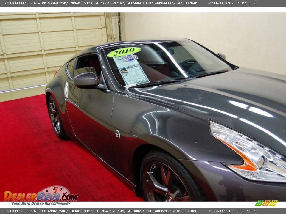 2010 Nissan 370Z 40th Anniversary Edition Coupe 40th Anniversary Graphite / 40th Anniversary Red Leather Photo #13