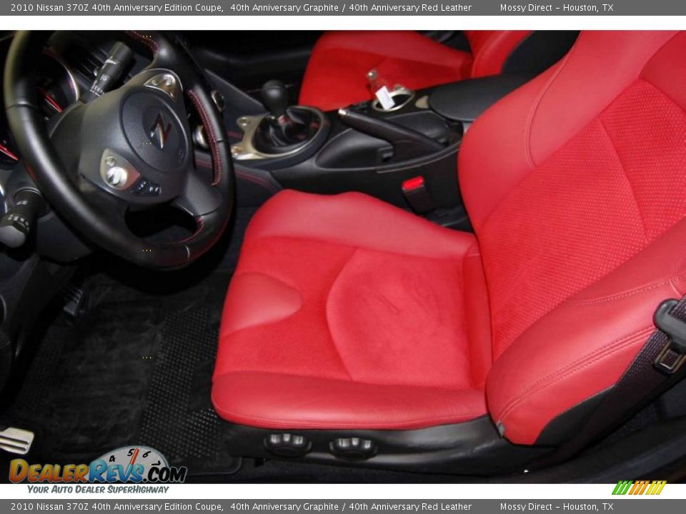 2010 Nissan 370Z 40th Anniversary Edition Coupe 40th Anniversary Graphite / 40th Anniversary Red Leather Photo #15