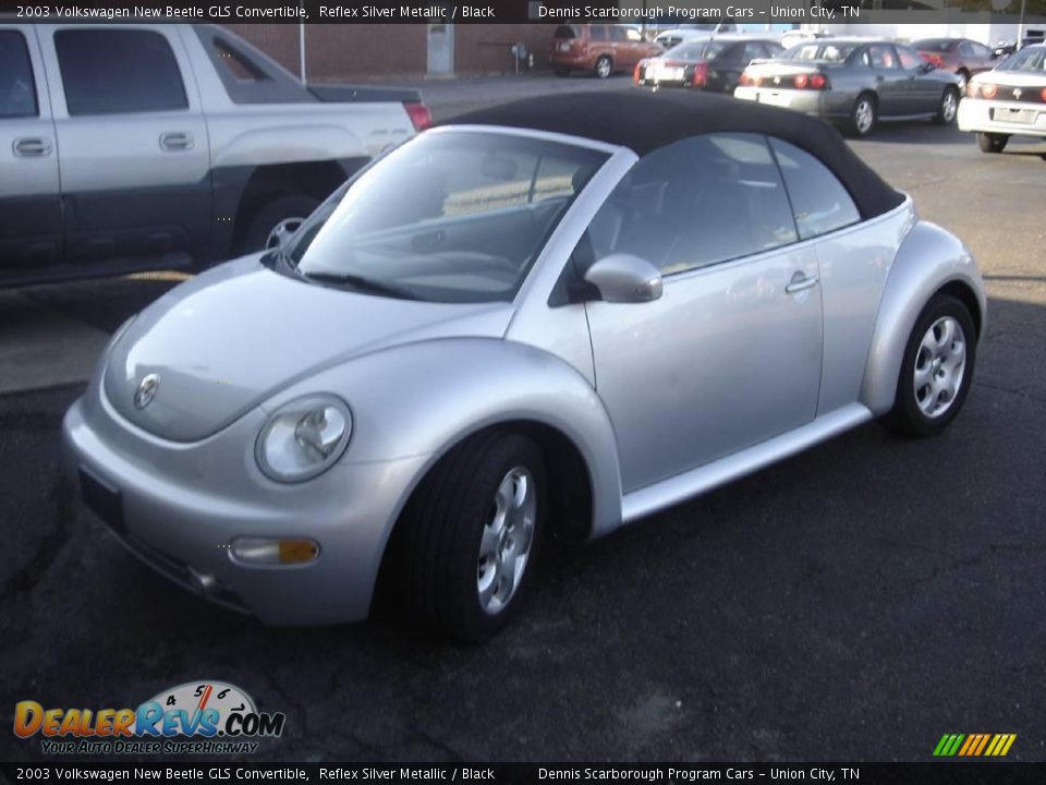 2003 Volkswagen New Beetle GLS Convertible Reflex Silver Metallic / Black Photo #1