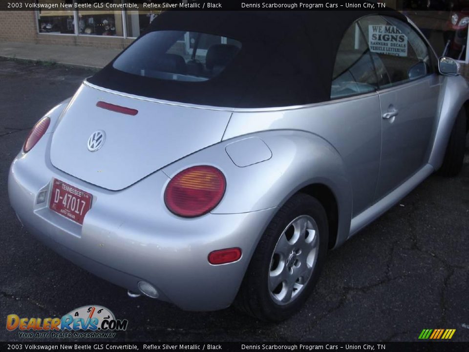 2003 Volkswagen New Beetle GLS Convertible Reflex Silver Metallic / Black Photo #3