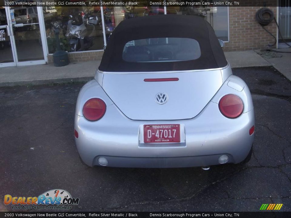 2003 Volkswagen New Beetle GLS Convertible Reflex Silver Metallic / Black Photo #6