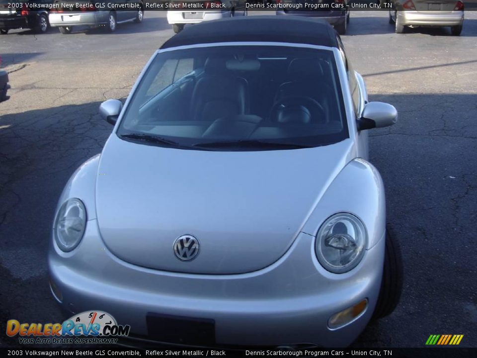 2003 Volkswagen New Beetle GLS Convertible Reflex Silver Metallic / Black Photo #7