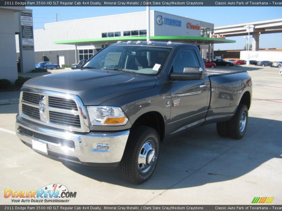 2011 Dodge Ram 3500 HD SLT Regular Cab 4x4 Dually Mineral Gray Metallic / Dark Slate Gray/Medium Graystone Photo #1