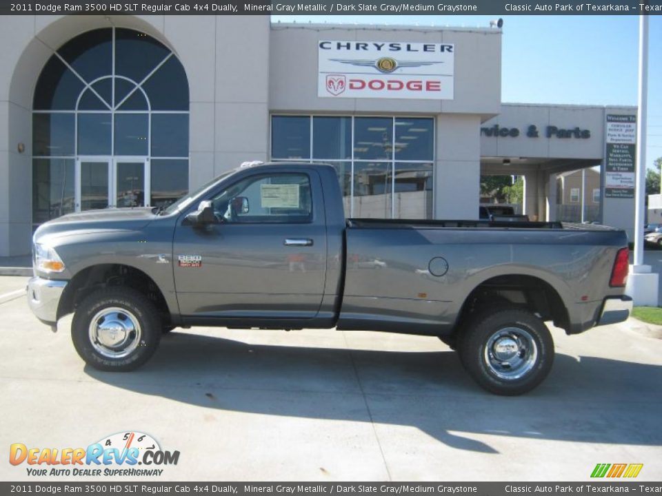 2011 Dodge Ram 3500 HD SLT Regular Cab 4x4 Dually Mineral Gray Metallic / Dark Slate Gray/Medium Graystone Photo #2