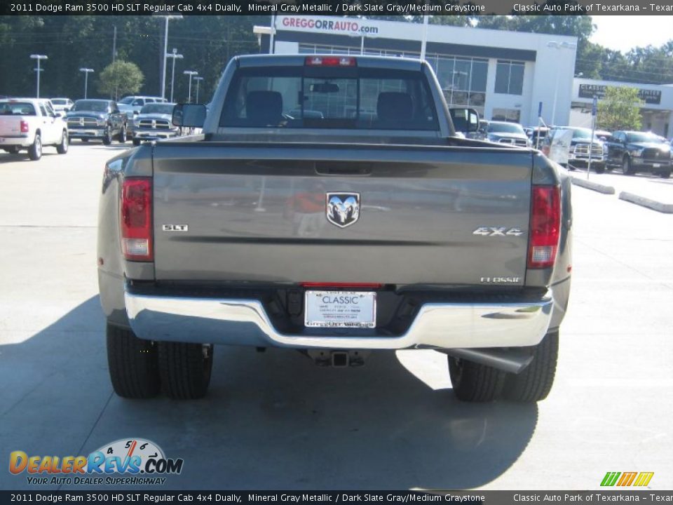 2011 Dodge Ram 3500 HD SLT Regular Cab 4x4 Dually Mineral Gray Metallic / Dark Slate Gray/Medium Graystone Photo #4