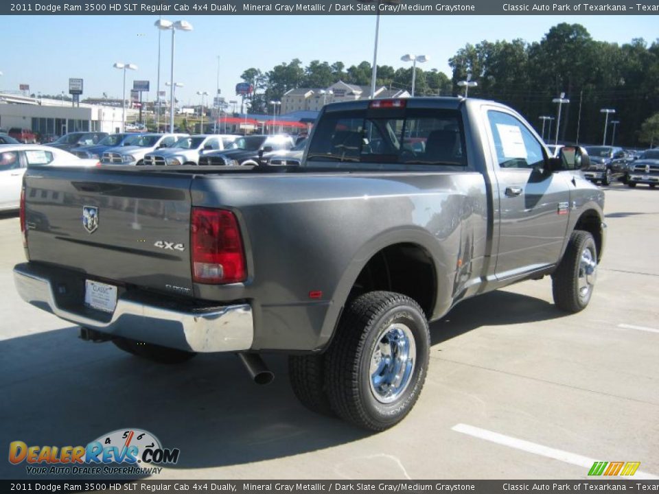 2011 Dodge Ram 3500 HD SLT Regular Cab 4x4 Dually Mineral Gray Metallic / Dark Slate Gray/Medium Graystone Photo #5