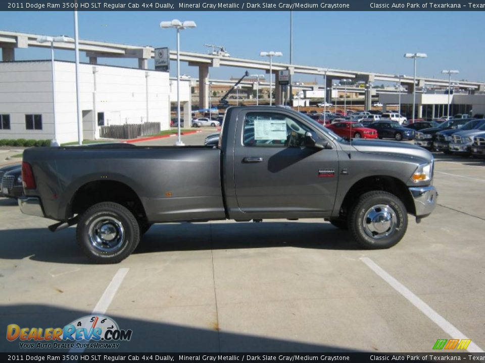 2011 Dodge Ram 3500 HD SLT Regular Cab 4x4 Dually Mineral Gray Metallic / Dark Slate Gray/Medium Graystone Photo #6