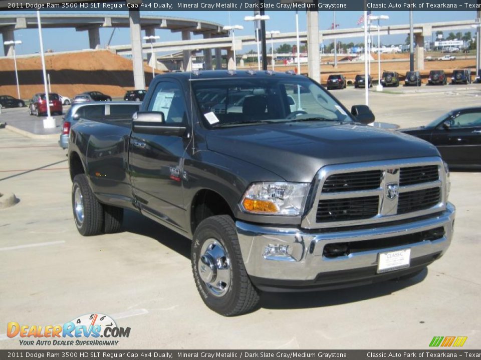 2011 Dodge Ram 3500 HD SLT Regular Cab 4x4 Dually Mineral Gray Metallic / Dark Slate Gray/Medium Graystone Photo #7