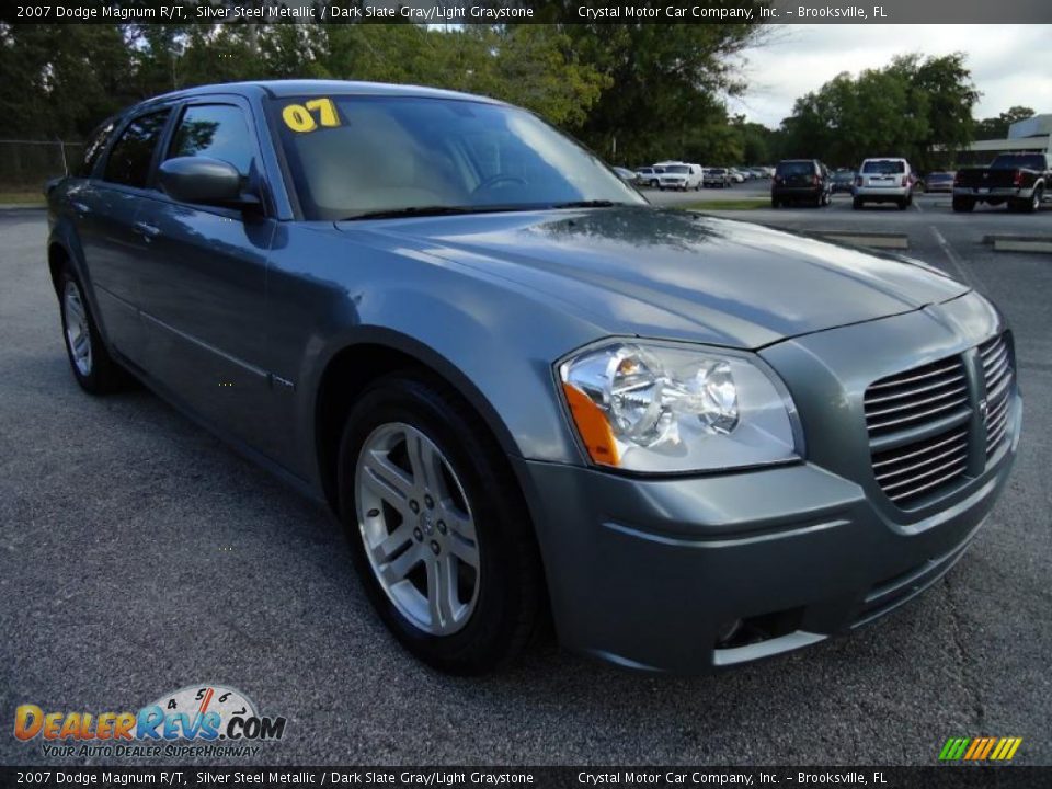 2007 Dodge Magnum R/T Silver Steel Metallic / Dark Slate Gray/Light Graystone Photo #15