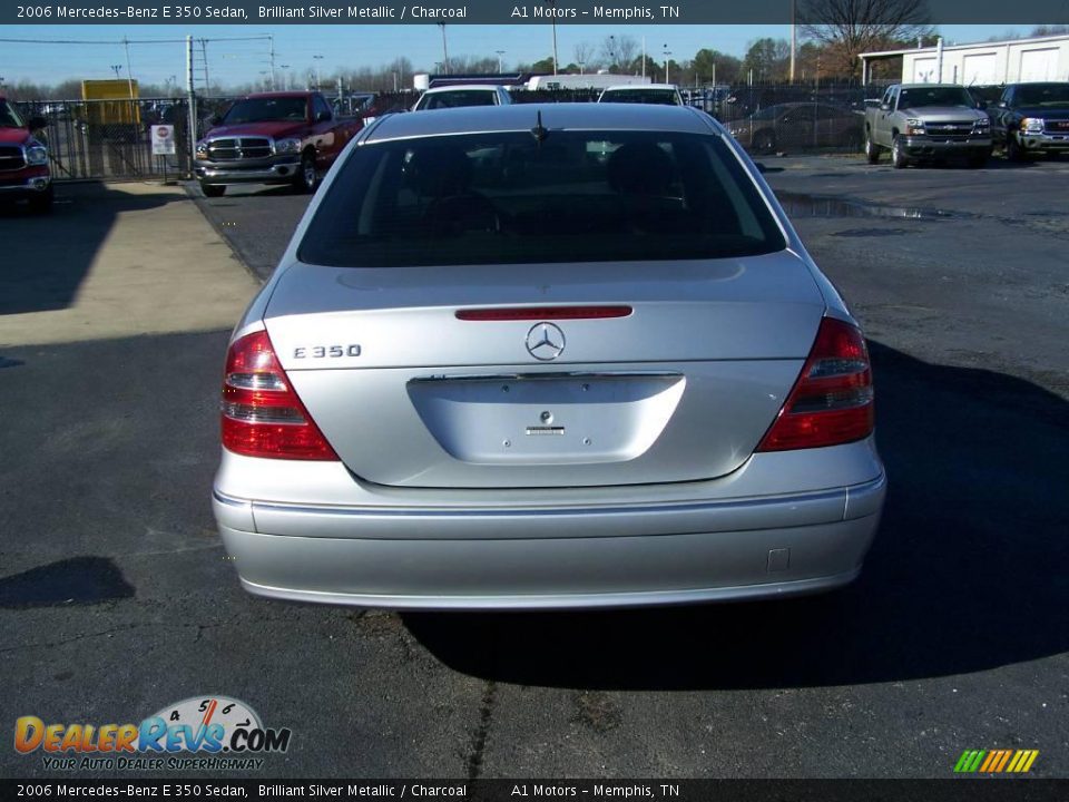 2006 Mercedes-Benz E 350 Sedan Brilliant Silver Metallic / Charcoal Photo #4