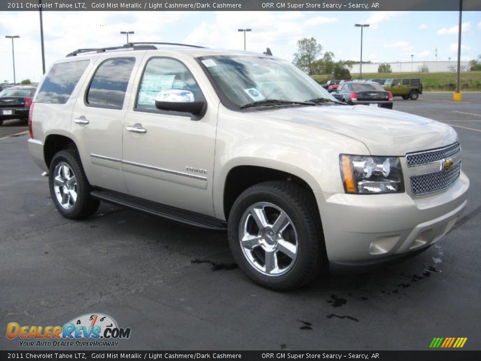 2011 Chevrolet Tahoe LTZ Gold Mist Metallic / Light Cashmere/Dark Cashmere Photo #3