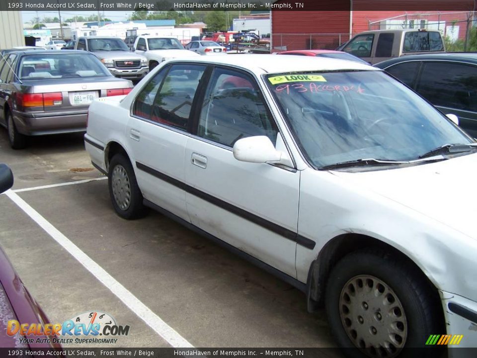 1993 White honda accord lx #1