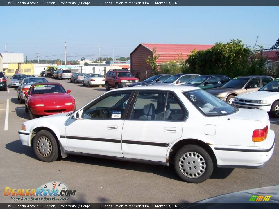 1993 White honda accord lx #2