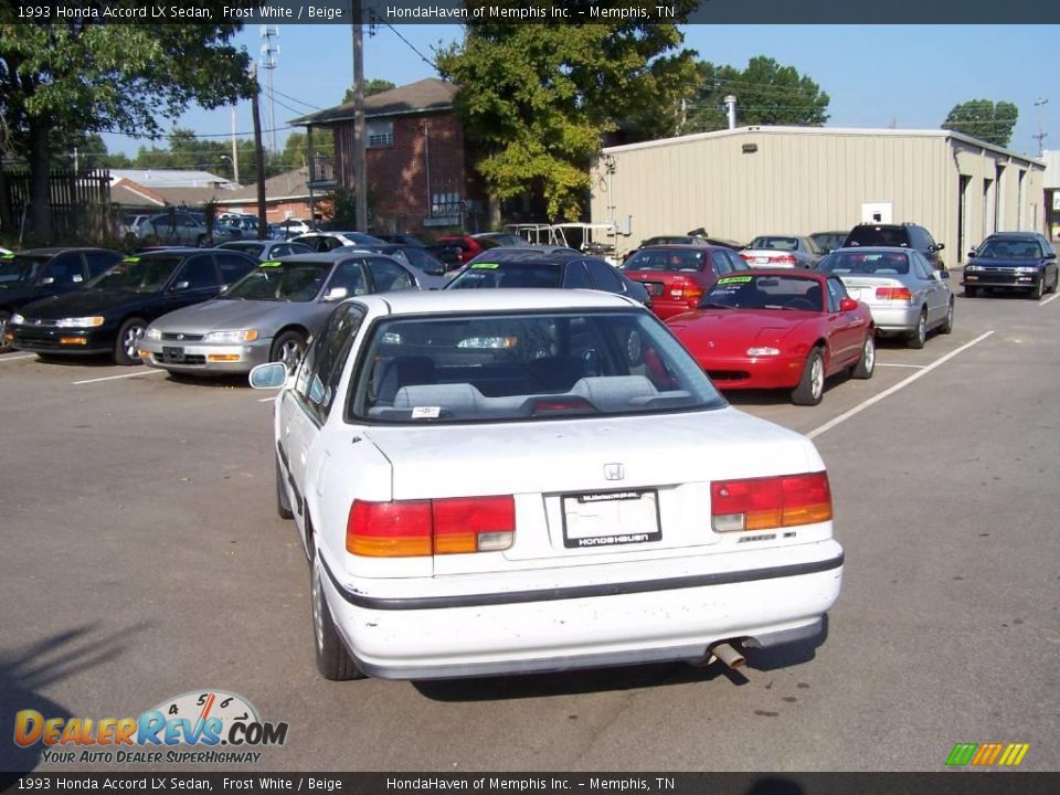 1993 White honda accord lx #3