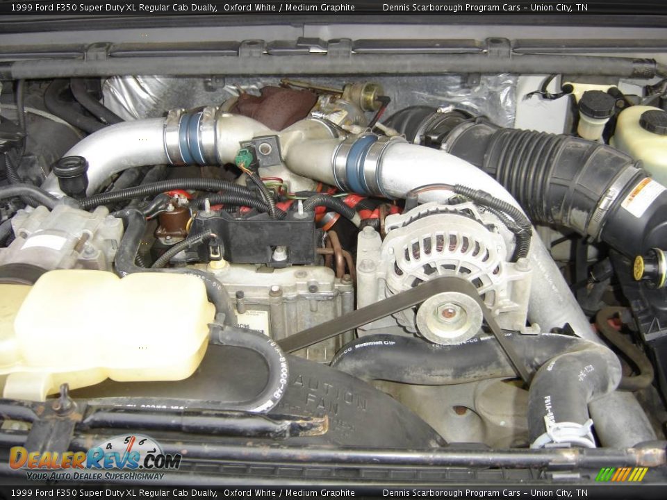 1999 Ford F350 Super Duty XL Regular Cab Dually Oxford White / Medium Graphite Photo #7