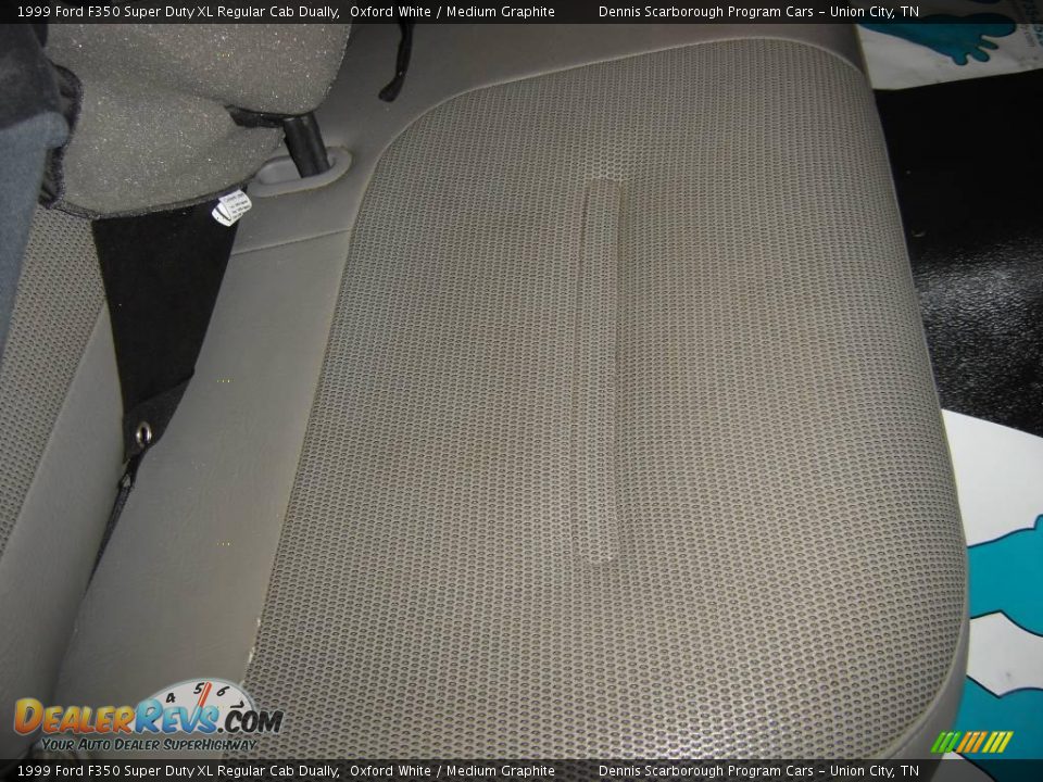 1999 Ford F350 Super Duty XL Regular Cab Dually Oxford White / Medium Graphite Photo #16