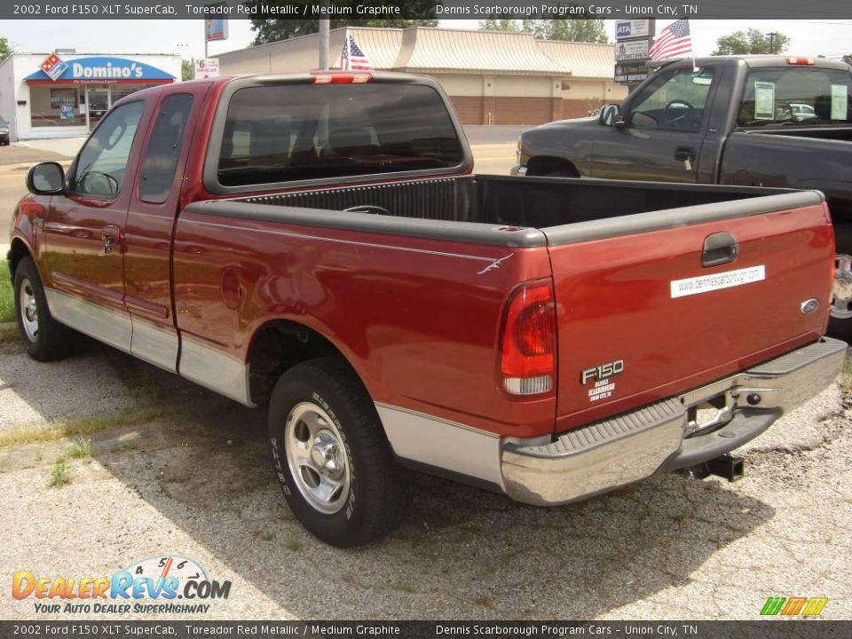2002 Ford F150 XLT SuperCab Toreador Red Metallic / Medium Graphite Photo #3