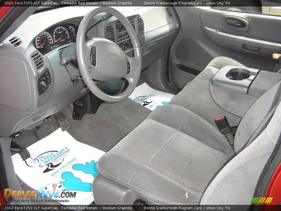 2002 Ford F150 XLT SuperCab Toreador Red Metallic / Medium Graphite Photo #5
