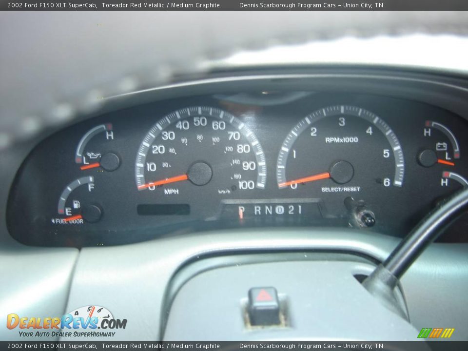 2002 Ford F150 XLT SuperCab Toreador Red Metallic / Medium Graphite Photo #7