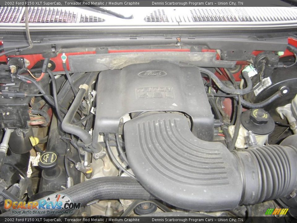 2002 Ford F150 XLT SuperCab Toreador Red Metallic / Medium Graphite Photo #9