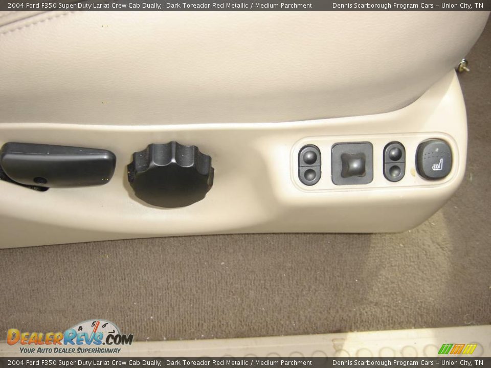2004 Ford F350 Super Duty Lariat Crew Cab Dually Dark Toreador Red Metallic / Medium Parchment Photo #8