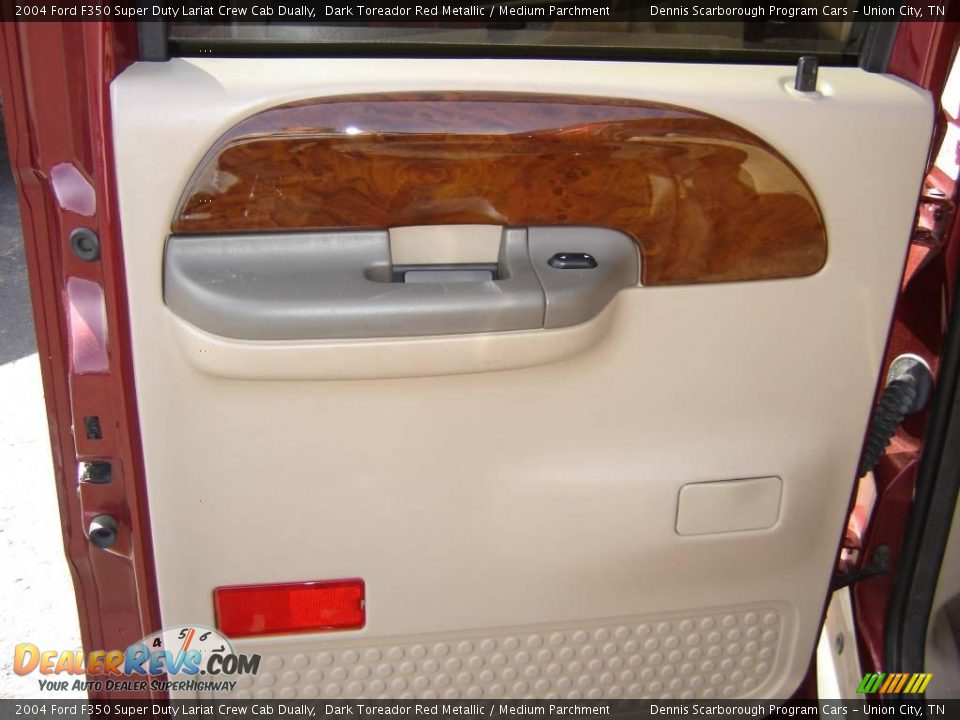 2004 Ford F350 Super Duty Lariat Crew Cab Dually Dark Toreador Red Metallic / Medium Parchment Photo #16