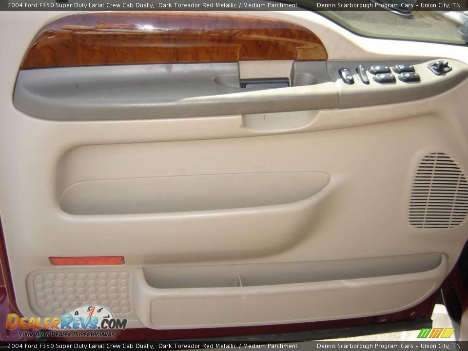 2004 Ford F350 Super Duty Lariat Crew Cab Dually Dark Toreador Red Metallic / Medium Parchment Photo #18