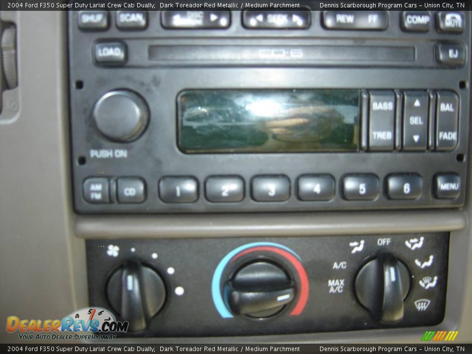 2004 Ford F350 Super Duty Lariat Crew Cab Dually Dark Toreador Red Metallic / Medium Parchment Photo #21