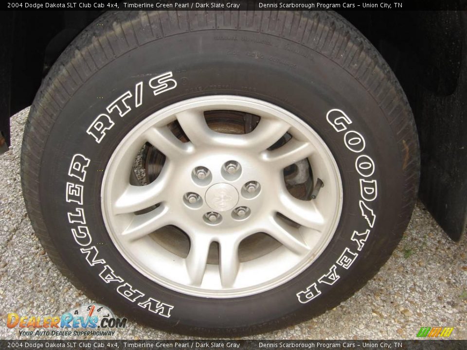 2004 Dodge Dakota SLT Club Cab 4x4 Timberline Green Pearl / Dark Slate Gray Photo #3