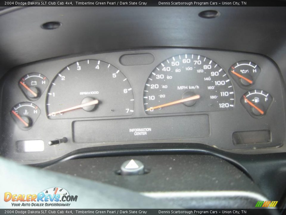 2004 Dodge Dakota SLT Club Cab 4x4 Timberline Green Pearl / Dark Slate Gray Photo #6