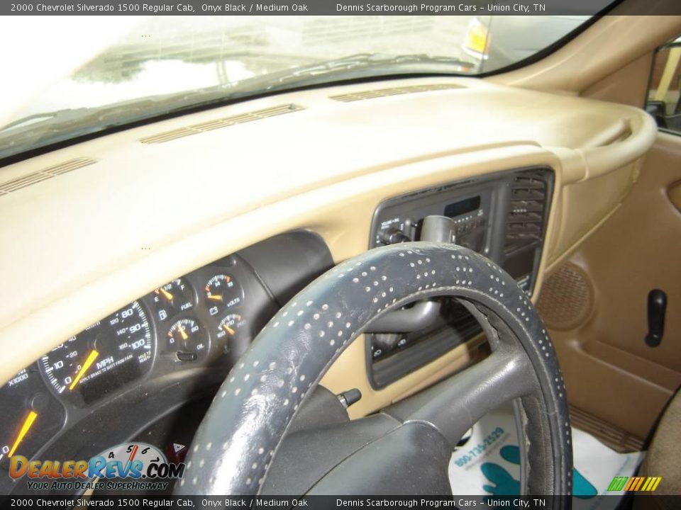 2000 Chevrolet Silverado 1500 Regular Cab Onyx Black / Medium Oak Photo #7