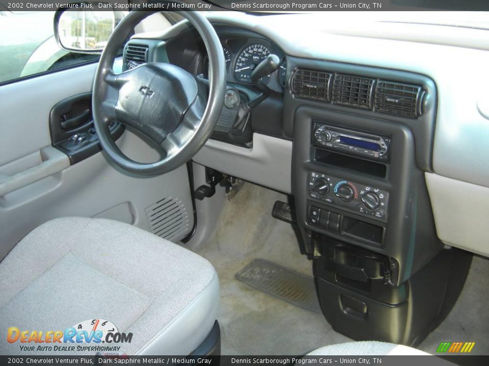 2002 Chevrolet Venture Plus Dark Sapphire Metallic / Medium Gray Photo #4