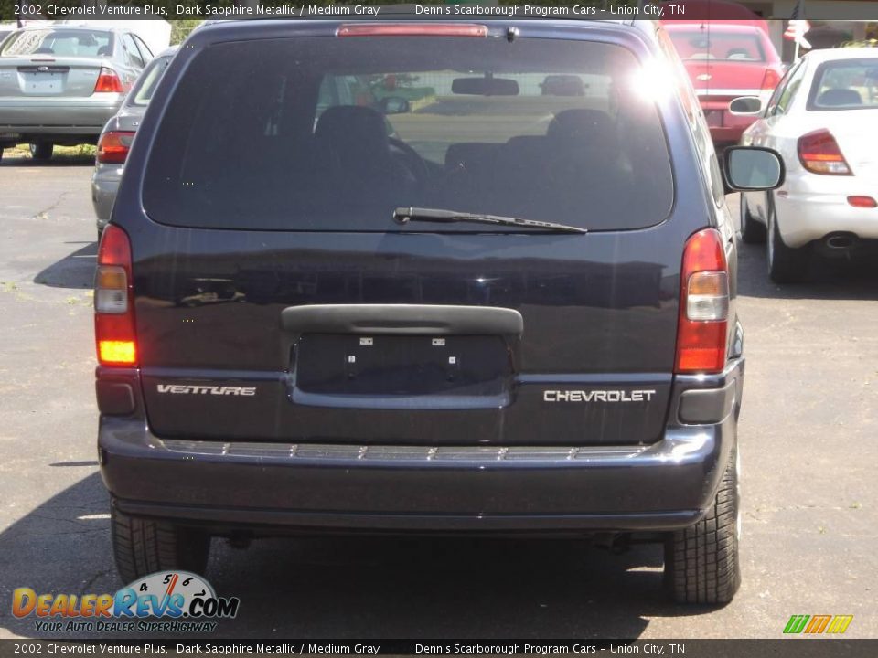 2002 Chevrolet Venture Plus Dark Sapphire Metallic / Medium Gray Photo #5