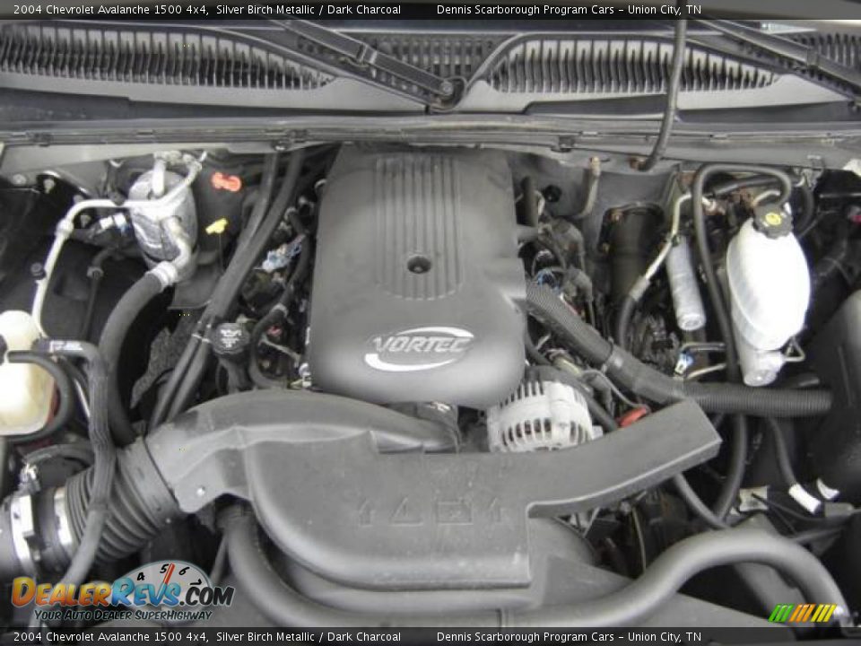 2004 Chevrolet Avalanche 1500 4x4 Silver Birch Metallic / Dark Charcoal Photo #12